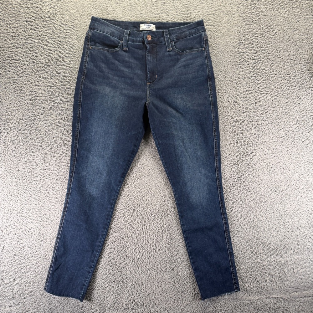 Denizen From Levi's Jeans Womens 16 Blue Cotton Denim Ankle Skinny Faded Stretch